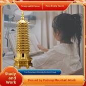 普陀山文昌塔纯黄铜13楼文昌笔饰品9楼9楼书房挂件工艺品