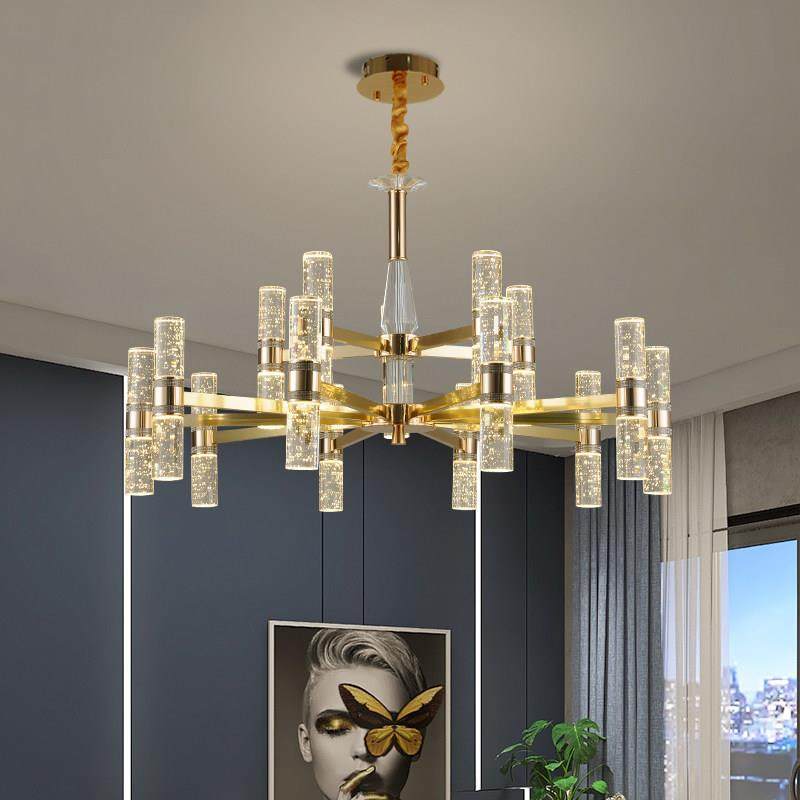 客厅吊灯后现代简约轻奢水晶气泡柱大气2024新款全屋餐厅网红灯具,家装灯饰光源,客厅吊灯,淘宝优惠券,粉丝福利购,淘宝优惠卷