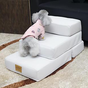 宠物楼梯台阶小型犬泰迪上床爬床梯子床边小狗猫爬梯狗狗楼梯拆洗