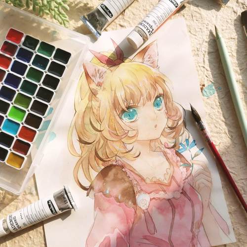 【杂物堆】德国史明克水彩颜料分装大师级24色学生级固体水彩