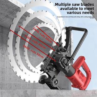 吉先锋新型可调无刷环锯墙切割机钢筋混凝土石材切割机改装门窗