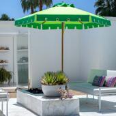 户外遮阳伞中柱伞圆形伞庭院花园别墅露台休闲外摆伞广告沙滩定制