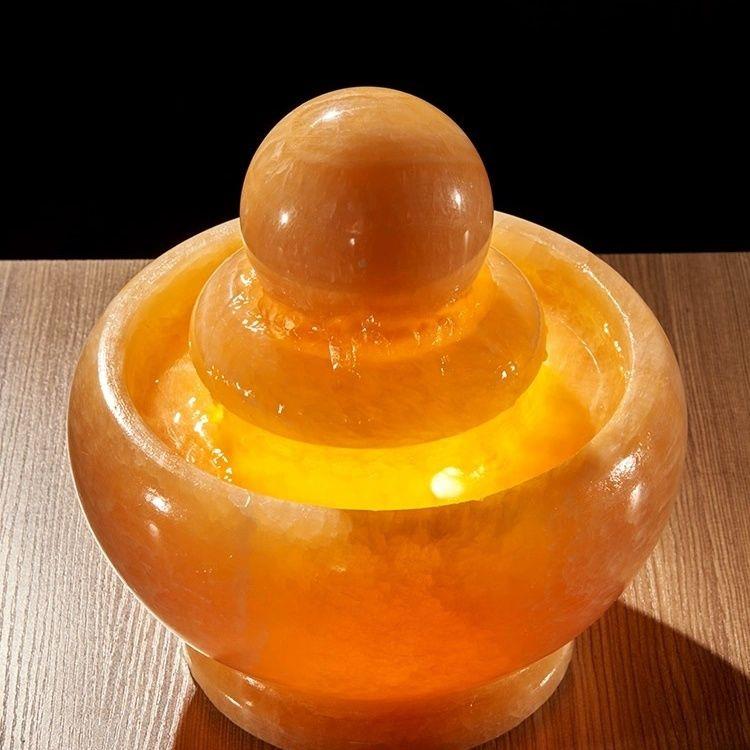 招财流水摆件石材风水转动喷泉办公室礼品聚宝盆家居镇宅玄关礼物