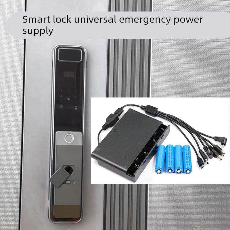 智能密码锁电子锁应急电源指纹锁保险柜外接电池盒外接电源通用口,基础建材,智能锁配件,淘宝优惠券,粉丝福利购,淘宝优惠卷