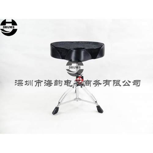 海韵打击乐HY DRUMS架子鼓25mm螺旋升降丝杆15寸绒面马鞍鼓凳鼓椅