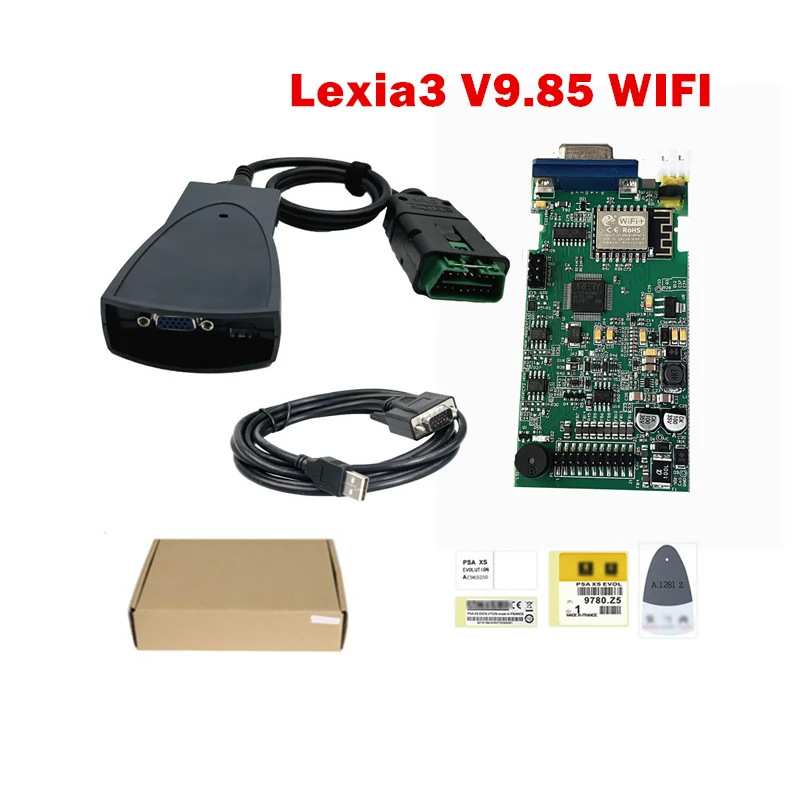 跨境新品WIFI Lexia3 PP2000 Diagbox V9.85无需虚拟 新VCI J2534