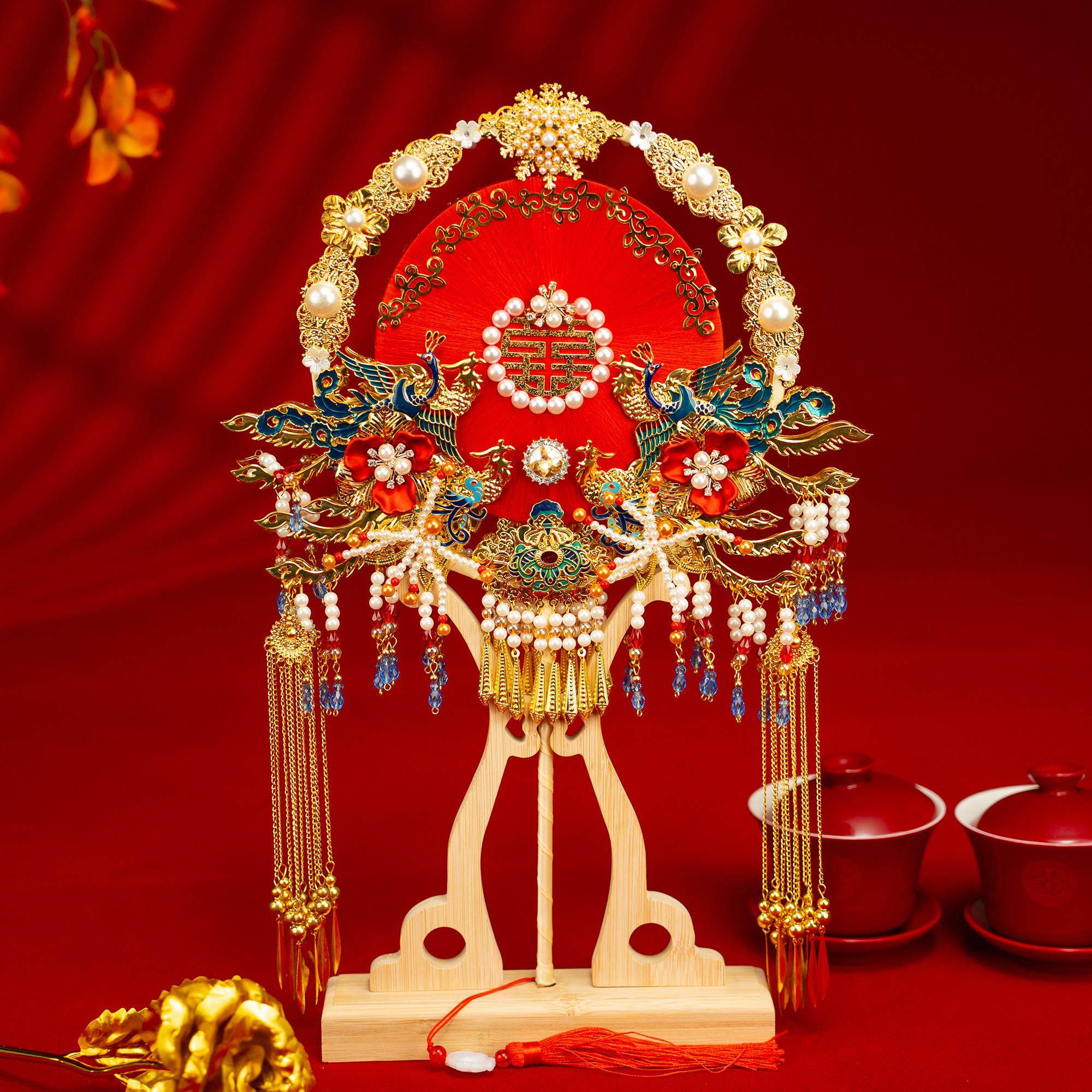 团扇结婚新娘蚕丝扇子diy材料包新婚礼物喜扇秀禾婚嫁成品手工,家居饰品,工艺扇/团扇/喜扇/折扇,淘宝优惠券,粉丝福利购,淘宝优惠卷