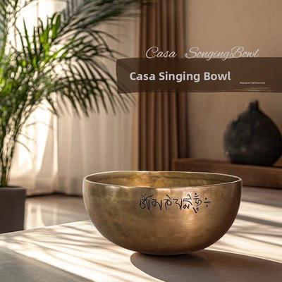 尼泊尔卡萨钵手工颂钵铜磬瑜伽冥想钵佛音钵音疗佛音碗静心铜钵