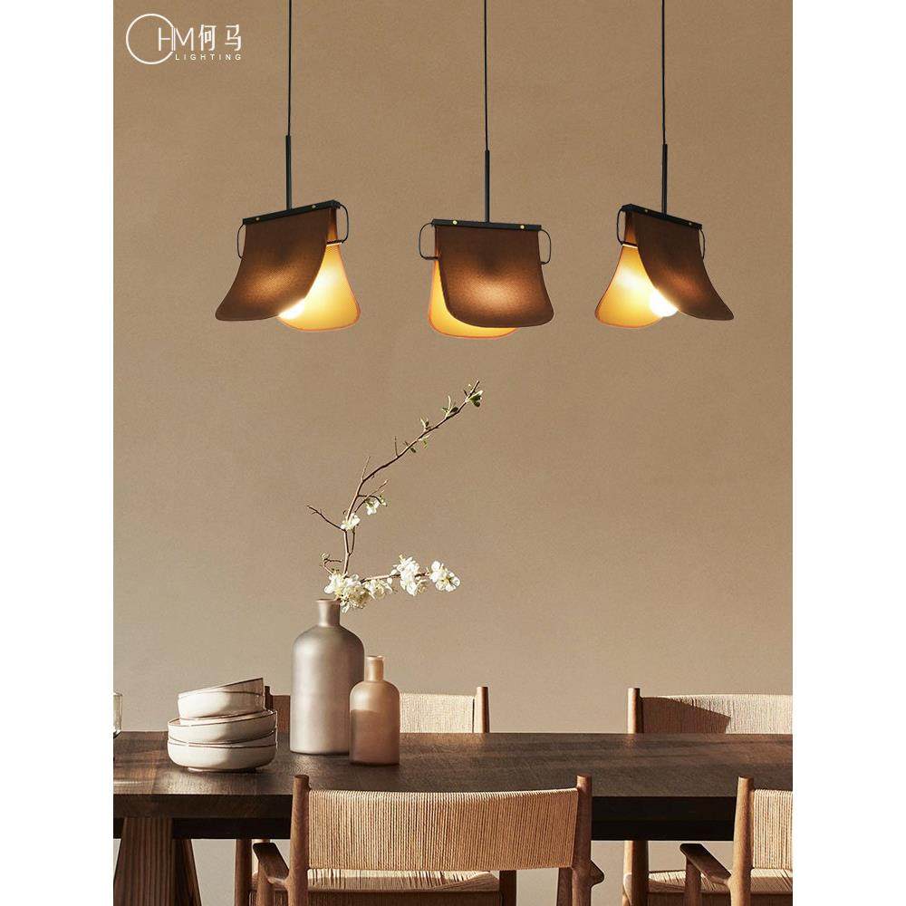 创意新中式布艺单吊灯书房卧室床头灯定做餐厅茶室咖啡厅个性灯具,家装灯饰光源,餐厅吊灯,淘宝优惠券,粉丝福利购,淘宝优惠卷