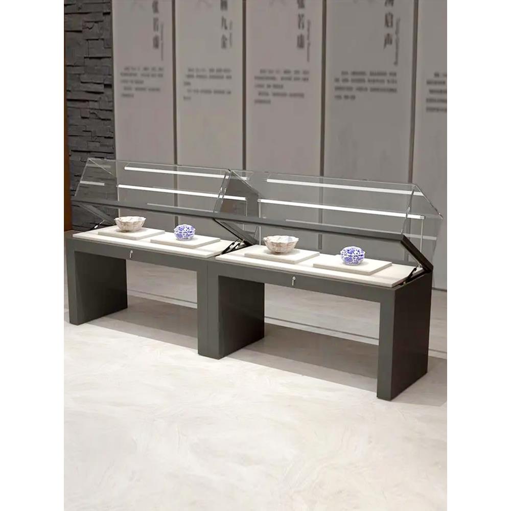 博物馆展示柜古董文物陈列柜瓷器展览展示台珠宝首饰玻璃展柜定制