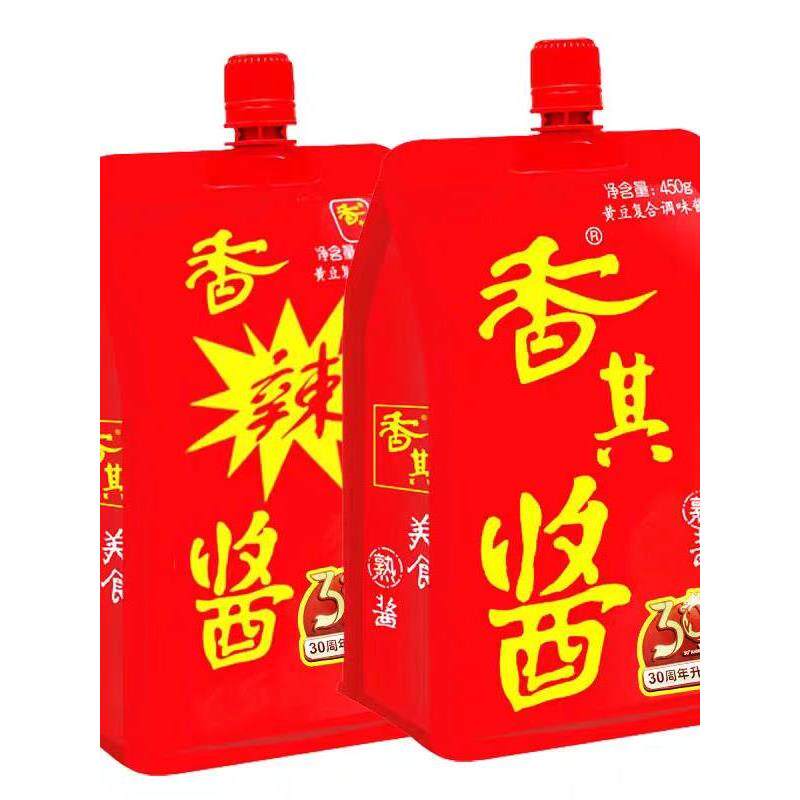 香其酱450g东北大豆酱黄豆酱家用即食蘸香辣酱拌面酱下饭酱料图片