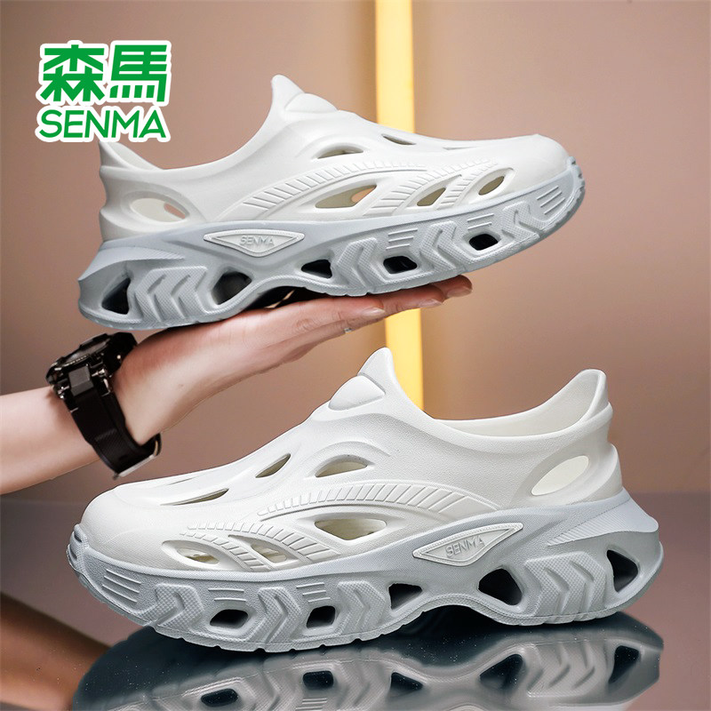 森马洞洞鞋男款夏季外穿2026新款全包溯溪凉鞋男夏开车防滑凉拖鞋