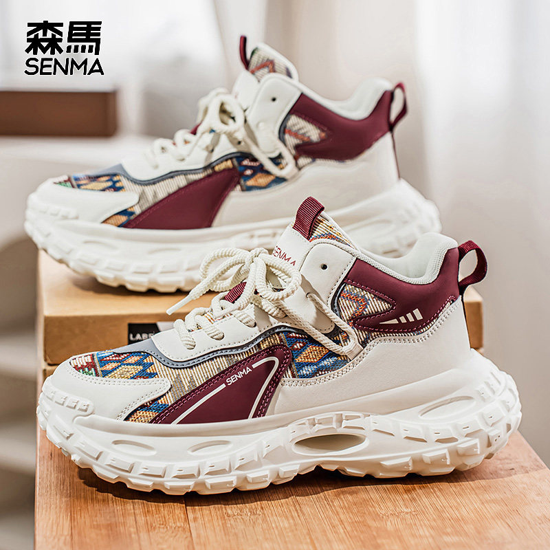 森马春季高帮内增高防滑男鞋