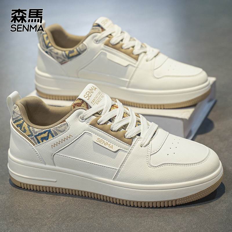 森马男鞋厚底增高小白潮鞋