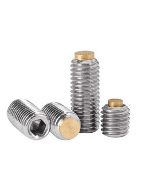 TDA31镶铜缓冲器 防滑止动螺栓 铜头内六角止动L螺丝SBCPS3-5/6/8