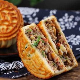 月饼五仁东北老式月饼纯手工多口味月饼传统老式月饼手工儿时味道