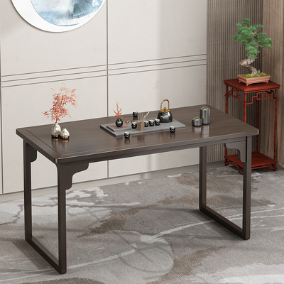 新中式仿古桌子长方形阳台茶桌小型家用简易茶桌椅客厅茶几禅意