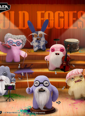 Fuggler官方正版萌牙怪兽老顽童系列毛绒玩偶丑萌搞怪潮玩公仔