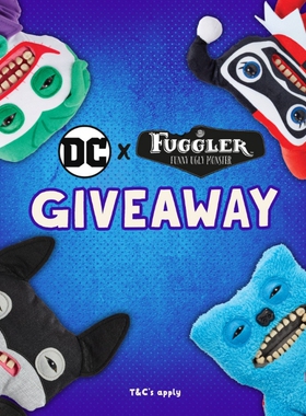 Fuggler官方正版DC系列联名款蝙蝠侠超人丑萌恶搞可爱潮毛绒公仔