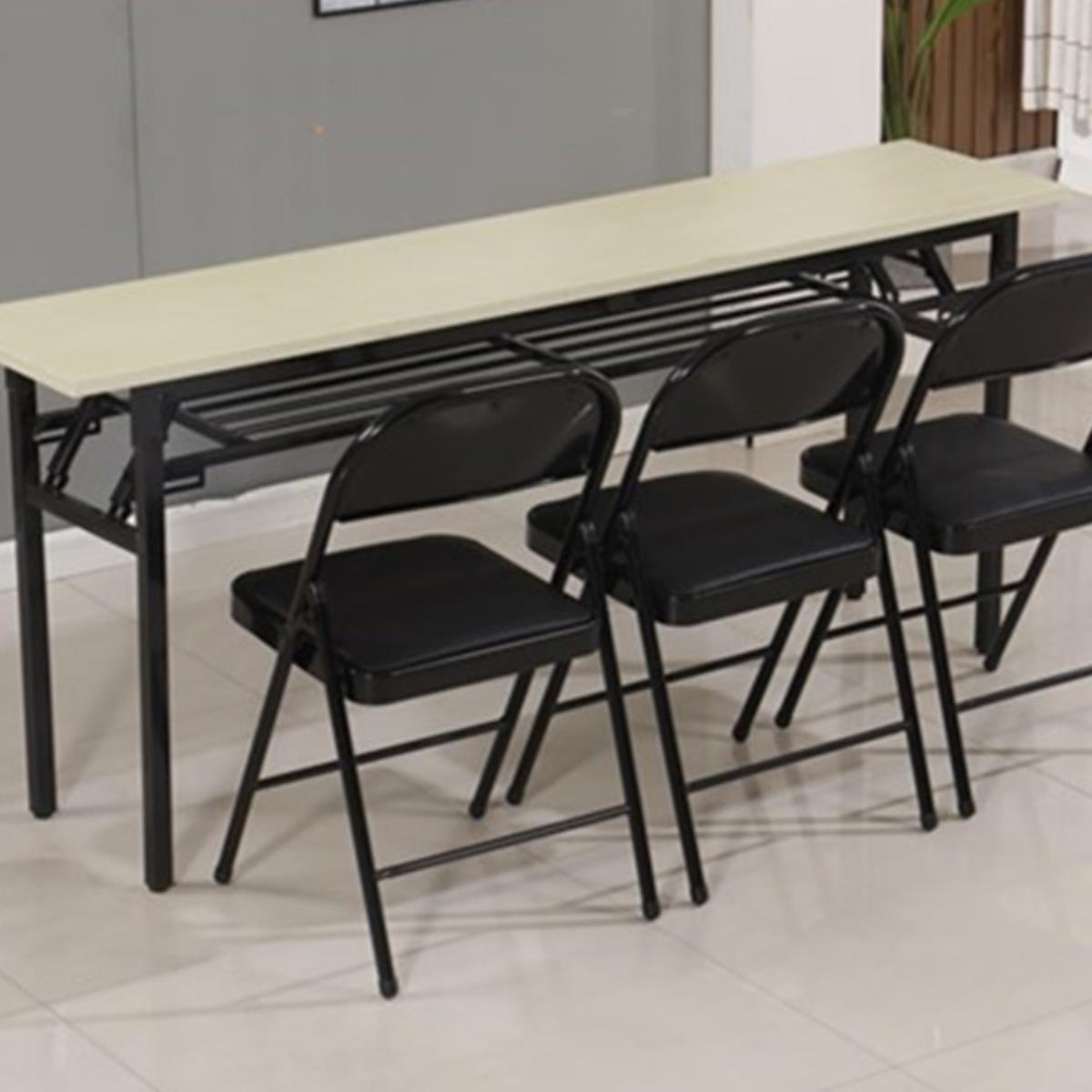 经济型培训折叠桌家用桌长条会议办公桌子简约单层可折叠户外学习