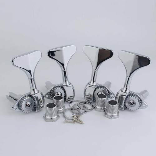 银色电贝斯贝司弦准卷弦器鱼尾直角琴头钮 电贝司卷弦器弦准1：20