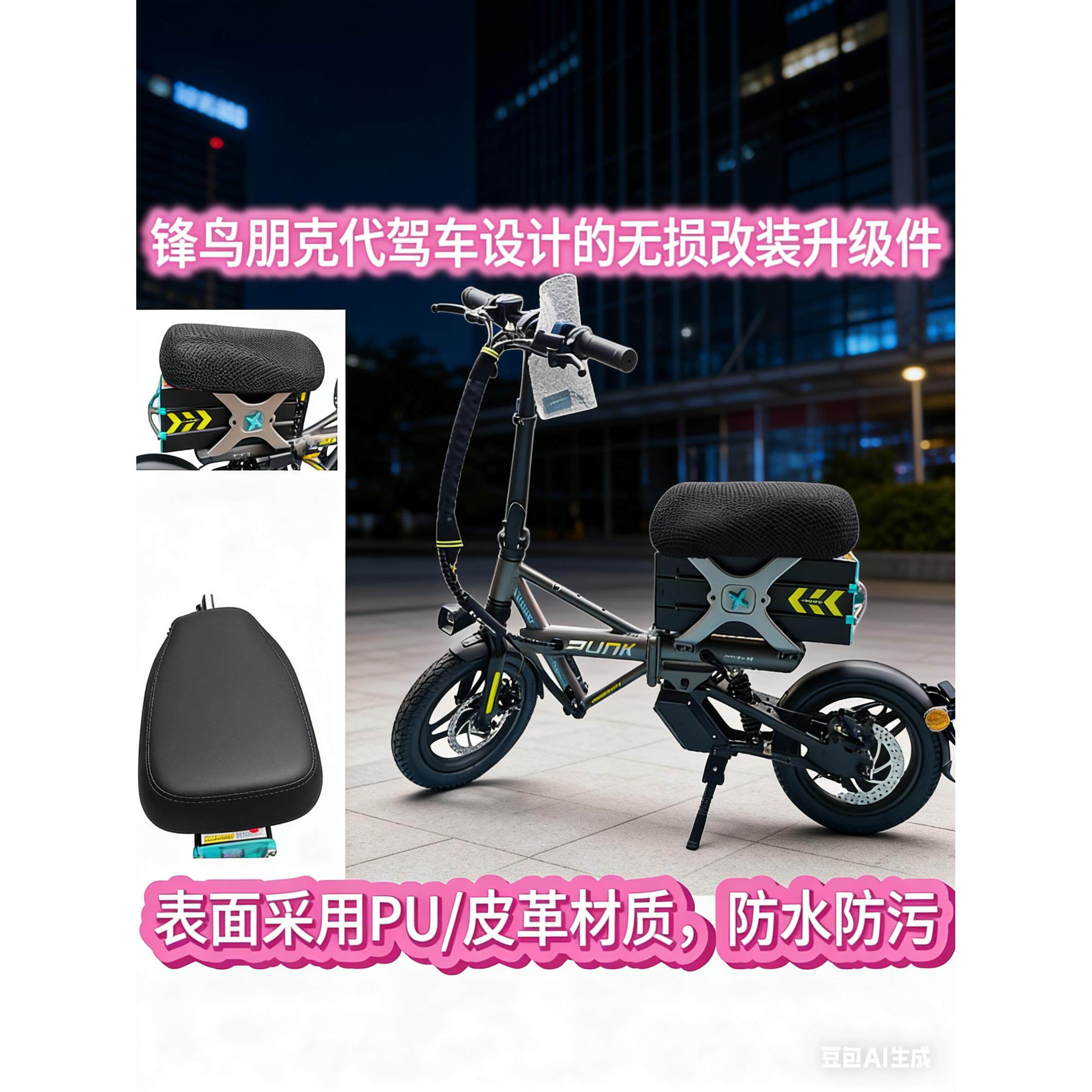 锋鸟朋克代驾车无失真安装大座椅大沙发改装鞍座舒适柔软