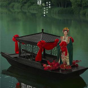 木船彷古画舫观光小型观光旅游景区餐饮电动画舫接待水上游船厂家