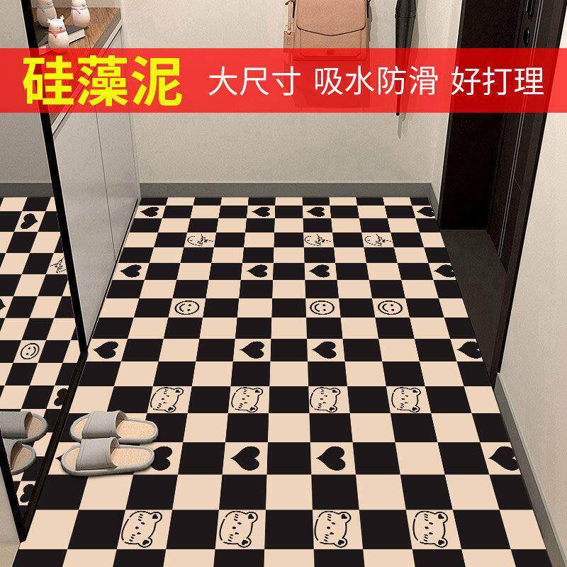 硅胶地垫入户门垫软硅藻泥门口脚垫子厨房卫生间吸水防滑速干满铺