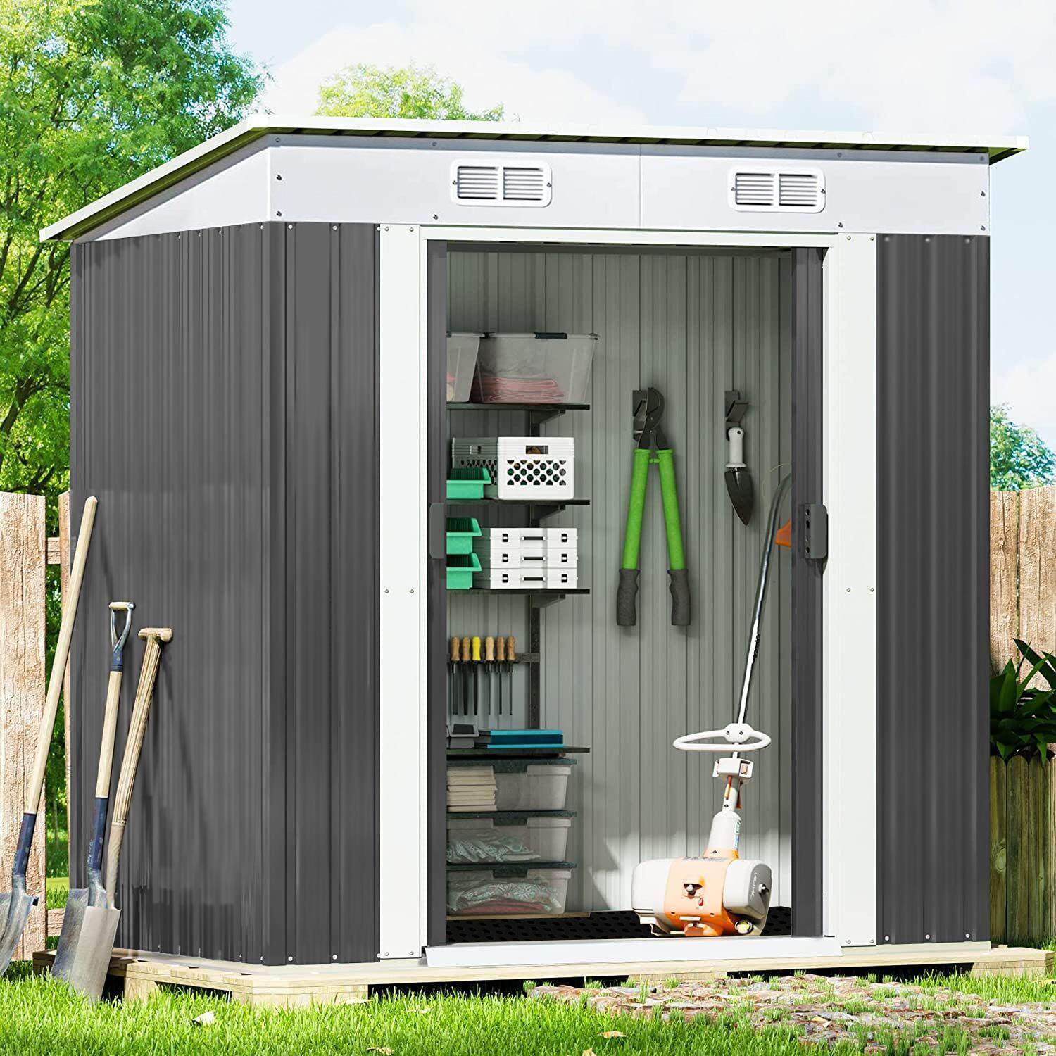 户外工具房庭院储物房露台组合屋简易房活动板房移动房花园杂物间