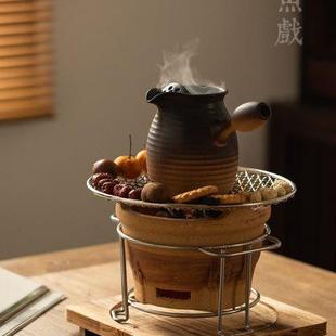 陶瓷罐罐煮茶器复古煮茶壶功夫茶具套装 中式 炭火烧烤围炉煮茶炉子