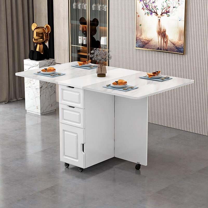 家用折叠桌小户型简易伸缩桌厨房桌子多功能移动饭桌吃饭折叠餐桌