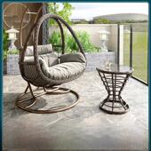 吊篮藤椅家用吊椅卧室吊床户外秋千吊椅阳台藤椅吊篮双摇篮吊椅