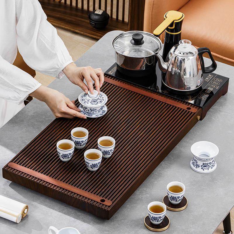 茶具套装全自动烧水壶一体式功夫茶盘整套家用新款客厅小型泡茶台