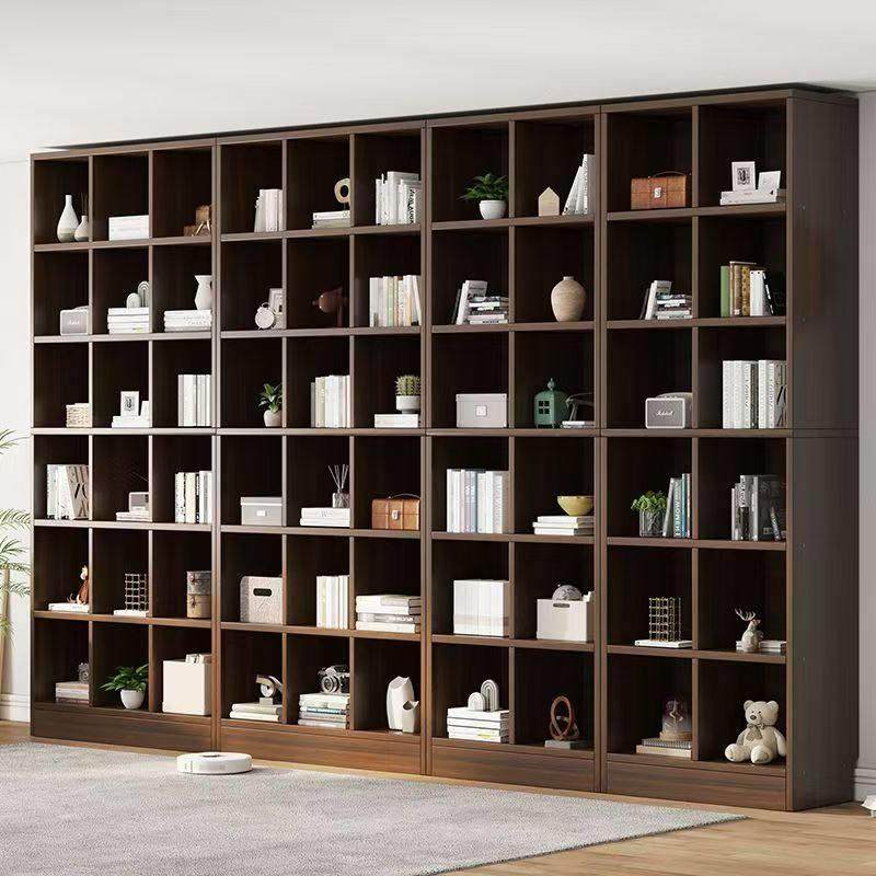 书架落地置物架一体靠墙客厅储物柜高2米2格子柜简易家用书柜,住宅家具,书架,淘宝优惠券,粉丝福利购,淘宝优惠卷