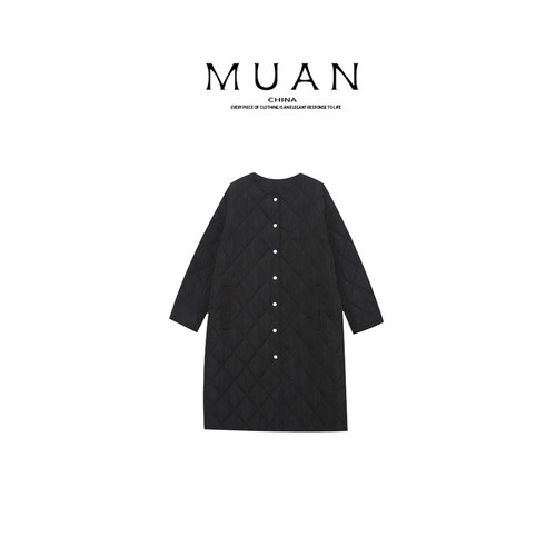 木岸muan瑞贝卡棉服新款高级百搭定制768克外套女D-JD-8509