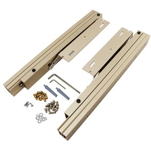 省空间升降伸缩折叠餐桌滑轨隐藏多功能书桌抽拉收缩导轨五金配件