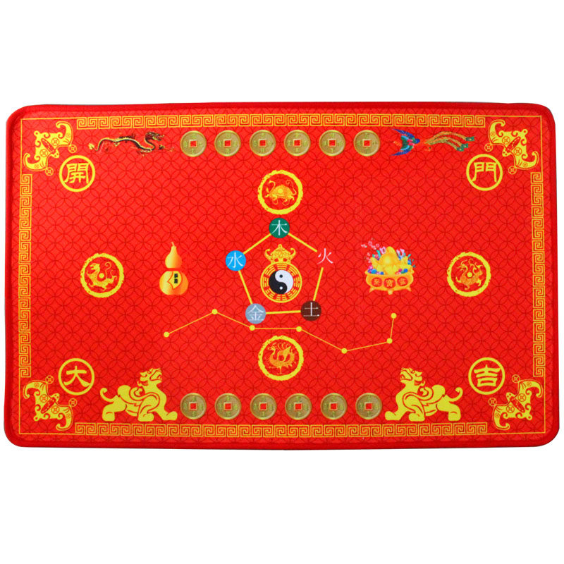 家用进门六帝钱地垫绒面门垫浴室卧室入户门玄关防滑垫