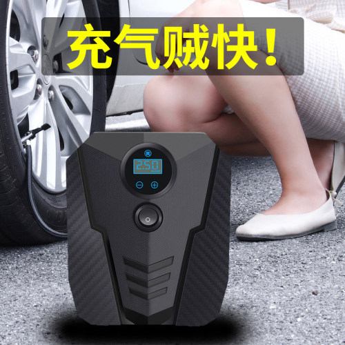 多功能车载充气泵小轿车便携式12v加气泵车用打气筒汽车电动轮胎