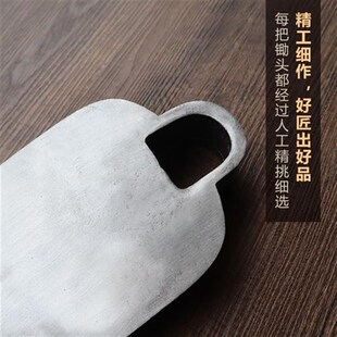 锄头锄草挖地锻打农用翻硬土开荒高锰钢木柄两用锄头