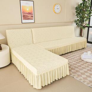 沙发套罩无扶手贵妃组合卍能通用新款全包弹力折叠沙发床盖布定制