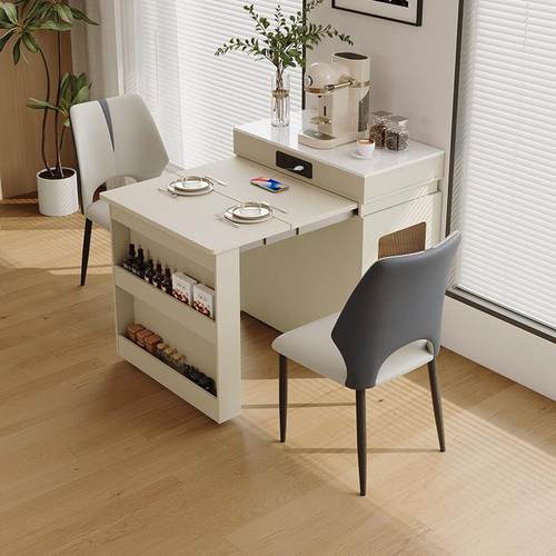 2025新款多功能倒台小户型岛台餐桌一体家用可伸缩折叠导台加餐桌