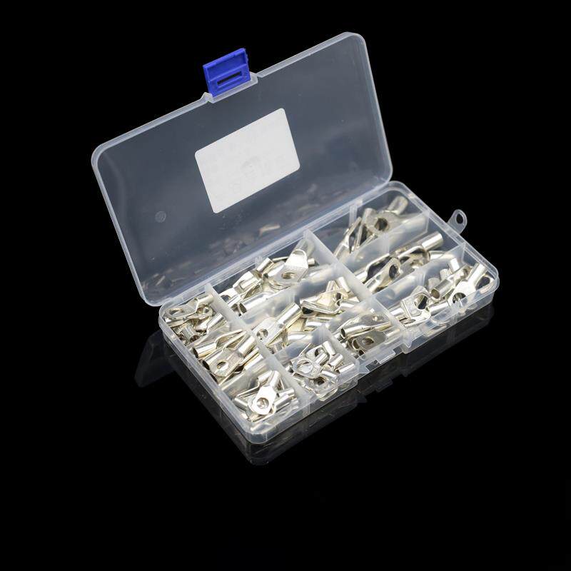 SC窥口铜鼻子SC6-6 SC35-10线鼻子多规格套装盒 紫铜SC接线端子