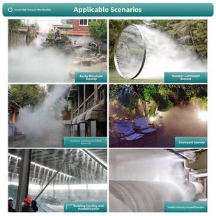 雾森系统人造雾高压降尘喷雾设备车间造雾机水池园林景观雾化喷淋