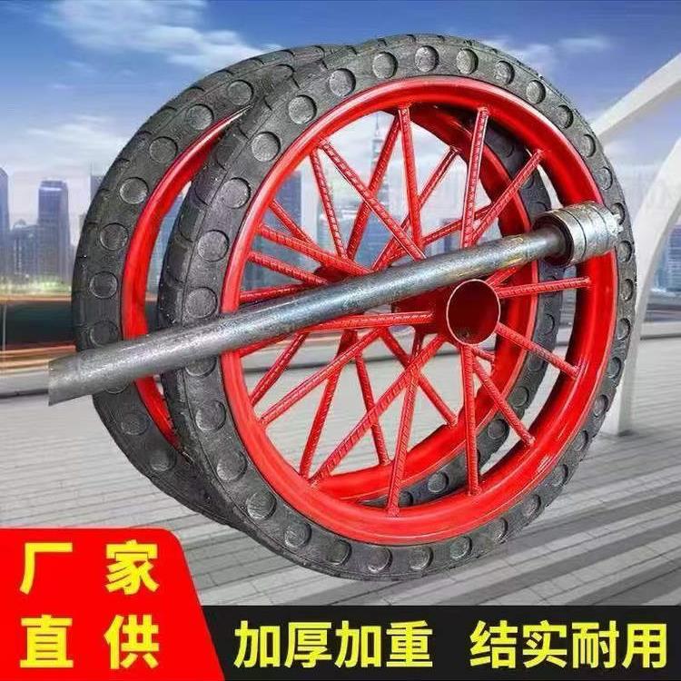 手推车充气轮子300-18实心工地车翻人力车架子车防爆板车轮斗车