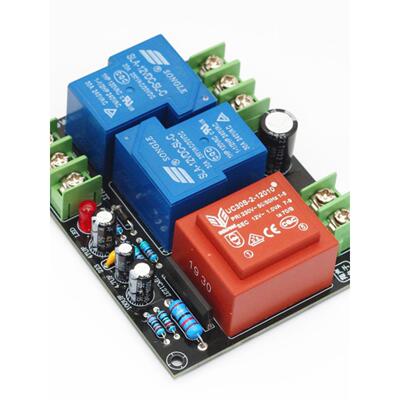 振声放大器音频扬声器保护板Upc1237消除开关冲击声220V供电双通