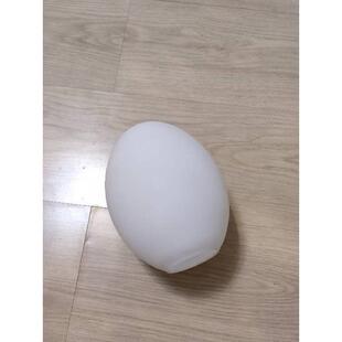 圆形玻璃灯罩鹅蛋白彩色玻璃磨砂灯罩蛋形灯罩吊灯配件单端口灯罩
