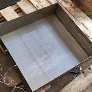 无盖铁皮箱工具箱铁槽铁盒周转箱铁皮箱长方形铁盒子长方形烧纸桶