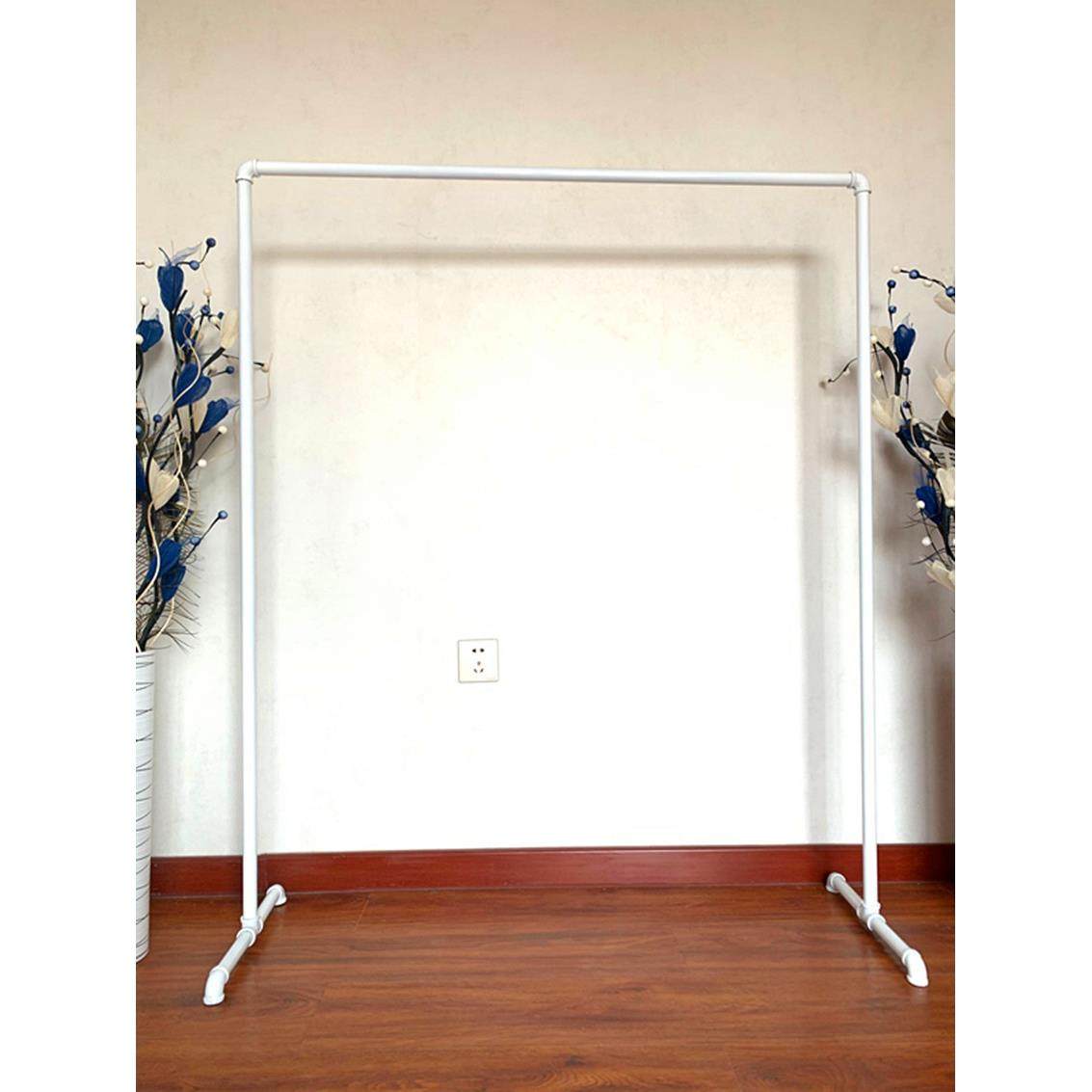 落地挂衣架服装展示架水管服装架龙门架带轮包邮铁艺复古