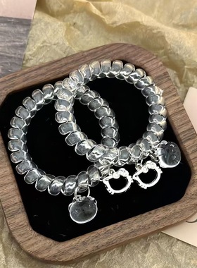 透明KT猫无痕高弹电话线发圈