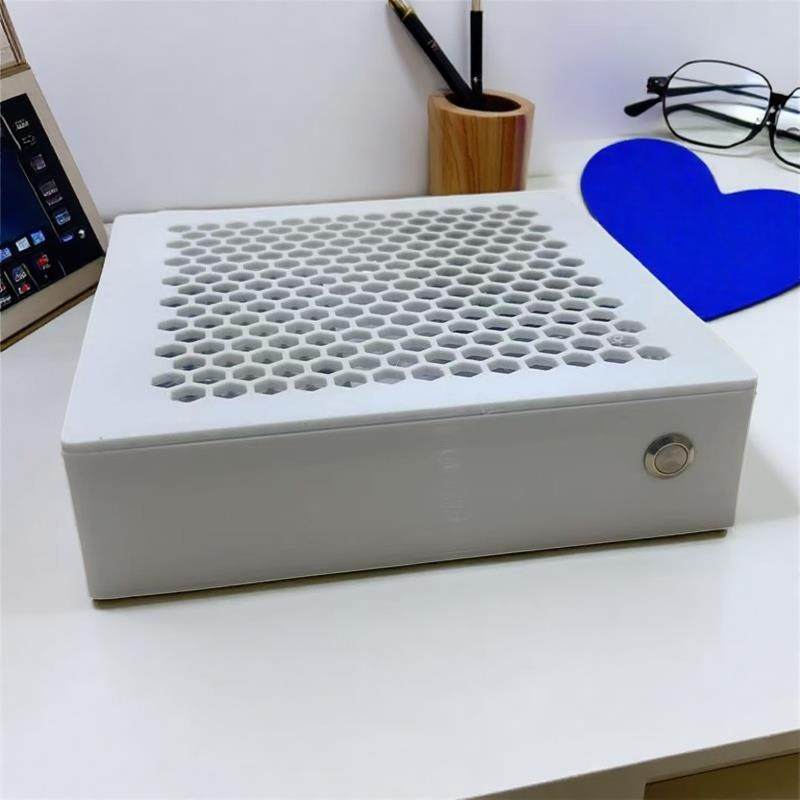 ITX小机箱迷你紧凑塑料3D打印机箱DIY显核电脑板载DC工控主板便携